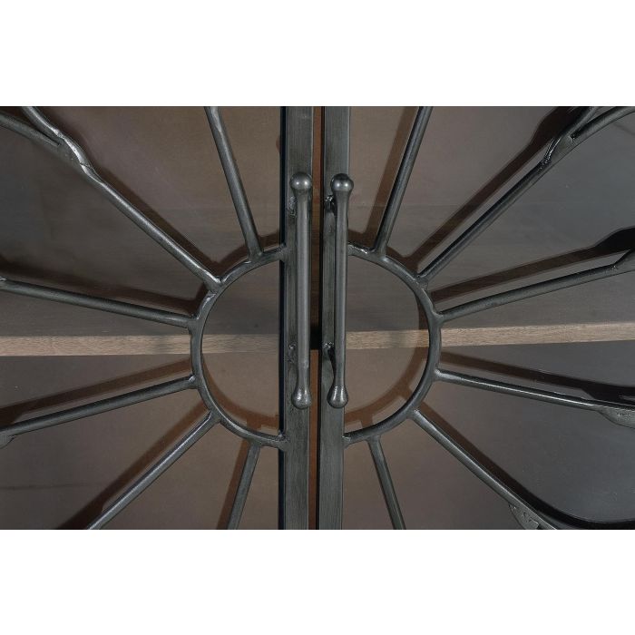 Giner y Colomer Aparador de Madera de Mango y Metal Negro, 190 cm, 4 Puertas 3