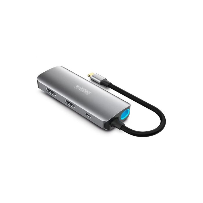 Hub USB-C Urban Factory MHC55UF Gris 4 Hub USB-C Urban Factory MHC55UF Gris 4