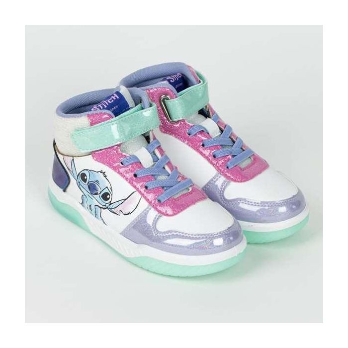 Deportiva suela pvc con luces stitch t029 Deportiva suela pvc con luces stitch t029