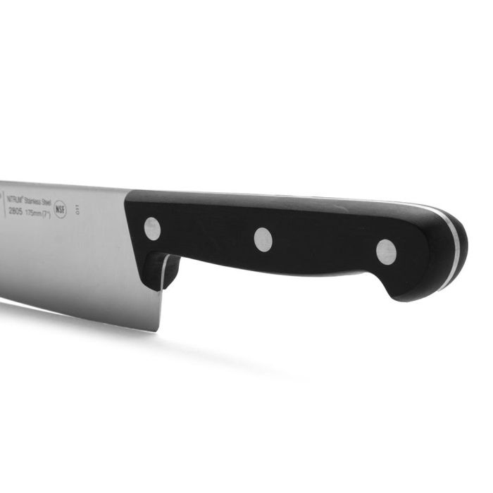 Arcos Cuchillo Cocinero Universal Pro 175 mm, Acero Nitrum® Antibacteriano con Bactiproof Silver, Mango Negro y Remaches Inoxidables 3 Arcos Cuchillo Cocinero Universal Pro 175 mm, Acero Nitrum® Antibacteriano con Bactiproof Silver, Mango Negro y Remaches Inoxidables 3