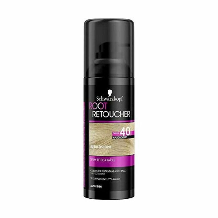Schwarzkopf ROOT RETOUCHER Spray Retoca Raíces Rubio para Mujer 120ml - Cobertura Instantánea y Disimula Canas