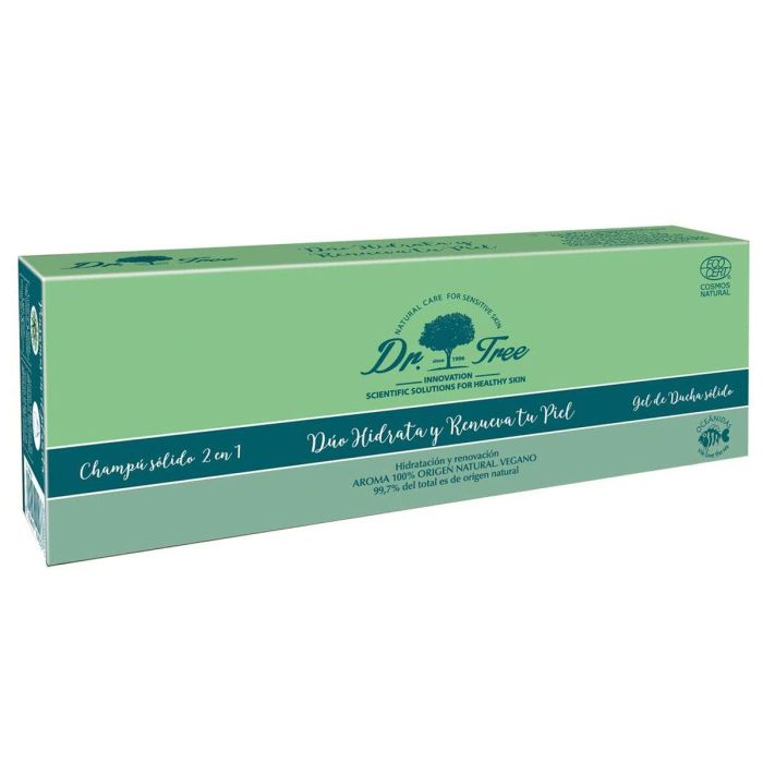 Dr. Tree Champú y Gel Sólidos Hidratante Piel Sensible | Set 2 pz (75g Champú + 120g Gel) | Natural Zero Waste y Reparador 2 Dr. Tree Champú y Gel Sólidos Hidratante Piel Sensible | Set 2 pz (75g Champú + 120g Gel) | Natural Zero Waste y Reparador 2