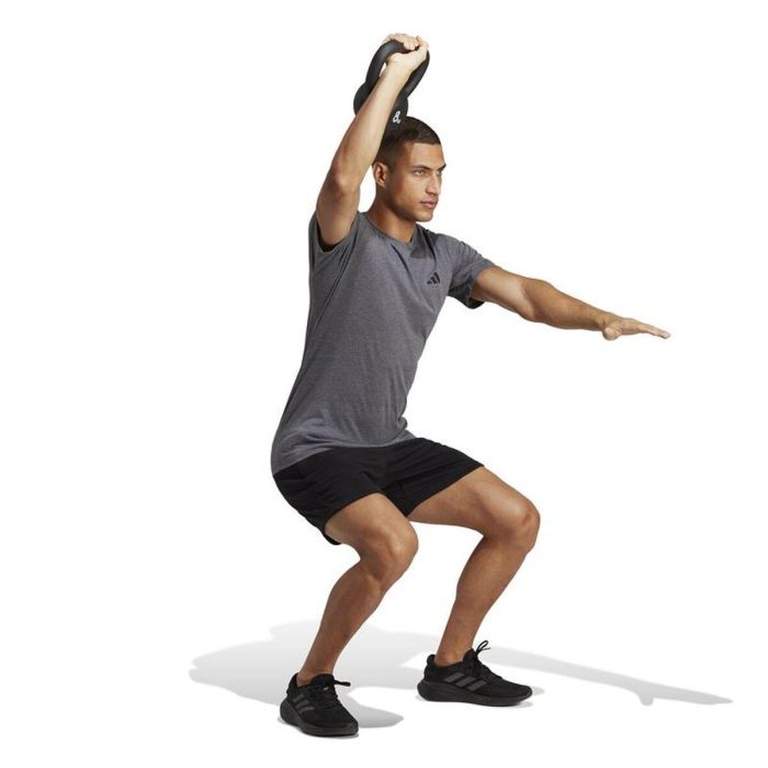 Camiseta de Manga Corta Hombre Adidas Essentials Tr-Es Gris 15-16 Años 3