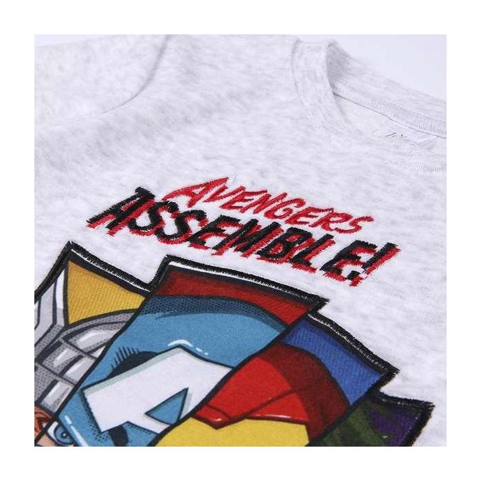Pijama Infantil The Avengers Gris 6 Años 5