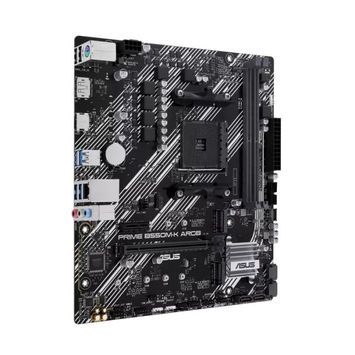 Asus Placa Base AMD Prime B550M-K, Socket AM4, Chipset B550, Compatible con AMD Ryzen 5000/4000/3000 Series, DDR4, HDMI, DisplayPort, M.2, USB 3.2 Gen 1, Micro-ATX 1