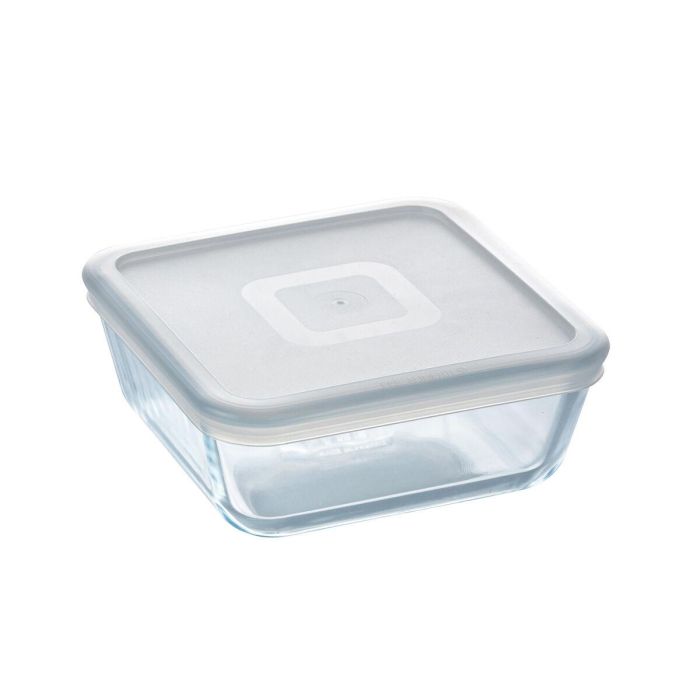 Fiambrera Cuadrada con Tapa Pyrex Cook&freeze 850 ml 14 x 14 cm Transparente Vidrio Silicona (6 Unidades) 1 Fiambrera Cuadrada con Tapa Pyrex Cook&freeze 850 ml 14 x 14 cm Transparente Vidrio Silicona (6 Unidades) 1