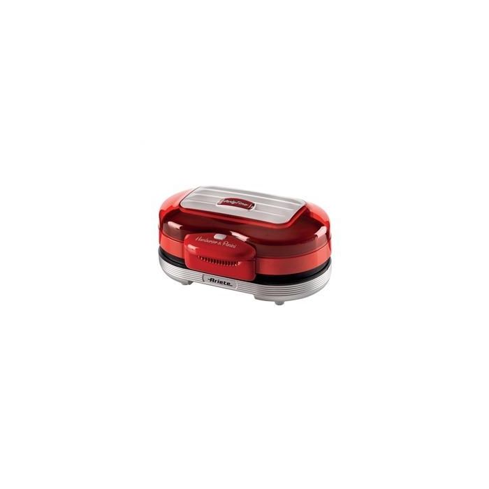 Ariete 205/00 Máquina de Hamburguesas Party Time Roja - Diseño Exclusivo y Compacto Ariete 205/00 Máquina de Hamburguesas Party Time Roja - Diseño Exclusivo y Compacto