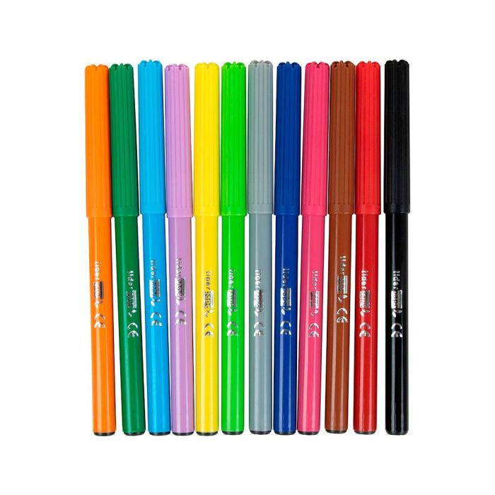 Rotulador Liderpapel Slim Caja De 12 Unidades Colores Surtidos 5