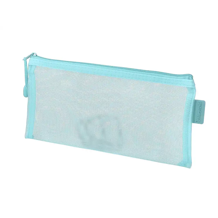 Liderpapel Bolsa Zipper Bag Poliester Transpirable Multiusos 230x115 mm Azul Pastel 2