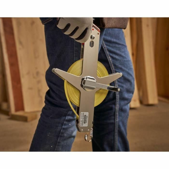 Stanley Cinta de Acero Mabolon Master II, 1-34-478, Cinta Métrica de 50 m x 12.7 mm