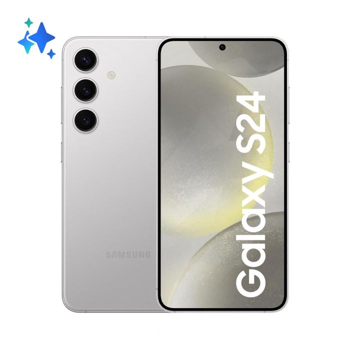 Samsung Sm-S921B S24 Smartphone 5G con 8GB RAM y 128GB de Almacenamiento Interno, Dual SIM, en color Marble Gray (OEM)