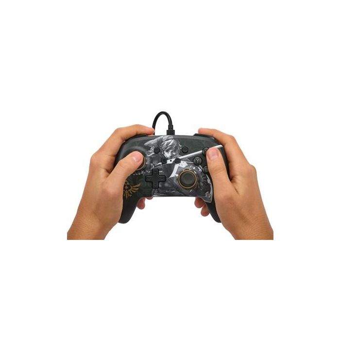 Mando con Cable PowerA Enhanced Battle-Ready Link para Nintendo Switch - NSGP0091-01, Oficial Nintendo, Botones Asignables, Cable USB-C 3m 9 Mando con Cable PowerA Enhanced Battle-Ready Link para Nintendo Switch - NSGP0091-01, Oficial Nintendo, Botones Asignables, Cable USB-C 3m 9