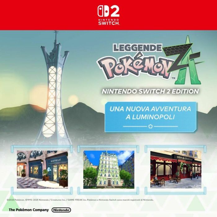 Nintendo Consola Switch 2 + Pokémon Legends Z-A, Pantalla 7.9" Full HD 1080p, 256GB Memoria Interna, Retrocompatible con Switch 9 Nintendo Consola Switch 2 + Pokémon Legends Z-A, Pantalla 7.9" Full HD 1080p, 256GB Memoria Interna, Retrocompatible con Switch 9