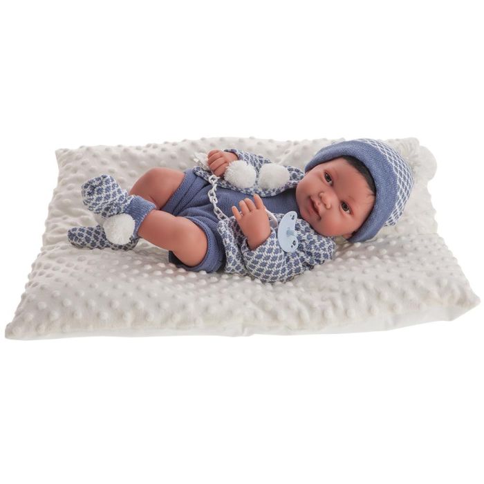 Muñecas Antonio Juan 50035 Muñeco Bebé Recién Nacido Pipo Cojín, Expresión Facial Real, Conjunto Azul, Edad Recomendada +3 Años Muñecas Antonio Juan 50035 Muñeco Bebé Recién Nacido Pipo Cojín, Expresión Facial Real, Conjunto Azul, Edad Recomendada +3 Años