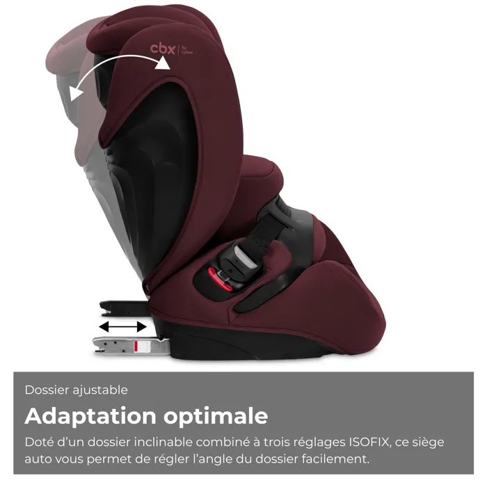 Cybex Silla de Coche Gr. 1/2/3 Pallas B i-Size Rumba Rojo-Rojo Oscuro 3