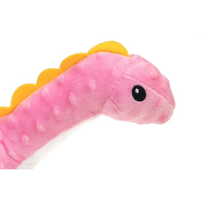 Gloria Peluche Orhy Dino para Perro, Juguete Textura Blanda con Squeacker, Color Pink 2