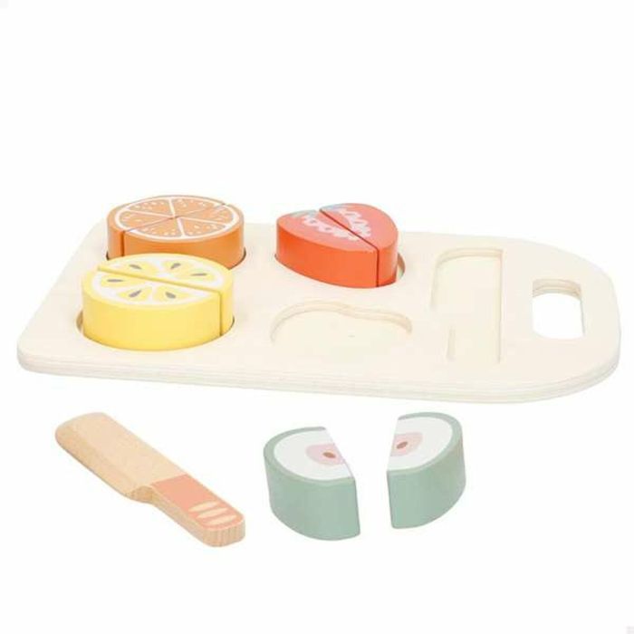 Color Baby Tabla de fruta y verdura de madera 10 piezas juguete educativo niños +3 años 22x25x15 cm surtido 3 Color Baby Tabla de fruta y verdura de madera 10 piezas juguete educativo niños +3 años 22x25x15 cm surtido 3