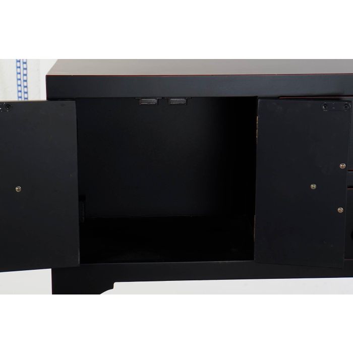 DKD Home Decor Consola Oriental Masako Negro Rojo de Madera de Abeto y MDF con 2 Cajones y 1 Puerta 26 x 83 x 63 cm 4 DKD Home Decor Consola Oriental Masako Negro Rojo de Madera de Abeto y MDF con 2 Cajones y 1 Puerta 26 x 83 x 63 cm 4