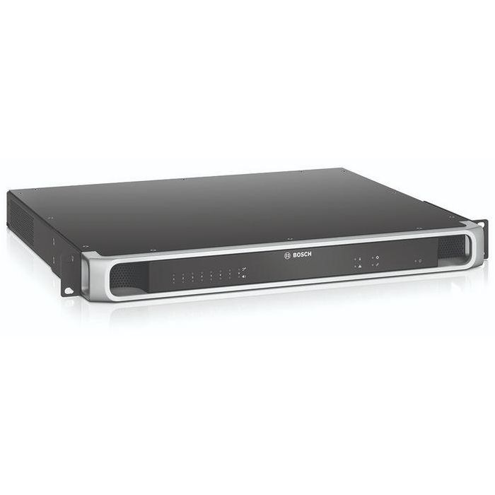 Bosch Amplificador Profesional 600W 8 canales con DSP y conectividad IP OMNEO para un sonido de alta calidad y fiable