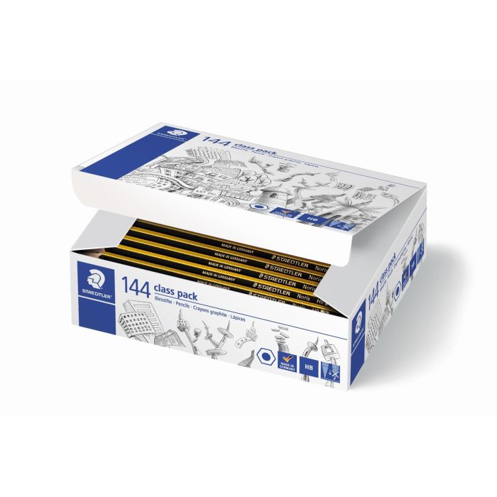 Lapices De Grafito Staedtler Noris N.2 Hb Class Pack De 144 Unidades Lapices De Grafito Staedtler Noris N.2 Hb Class Pack De 144 Unidades