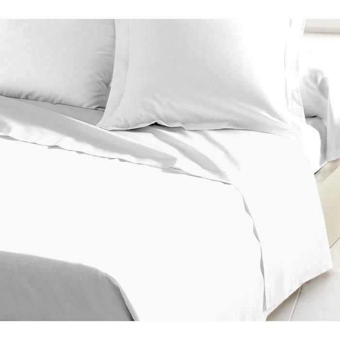 LOVELY HOME Sábana plana 100% algodón 180x290 cm blanco LOVELY HOME Sábana plana 100% algodón 180x290 cm blanco