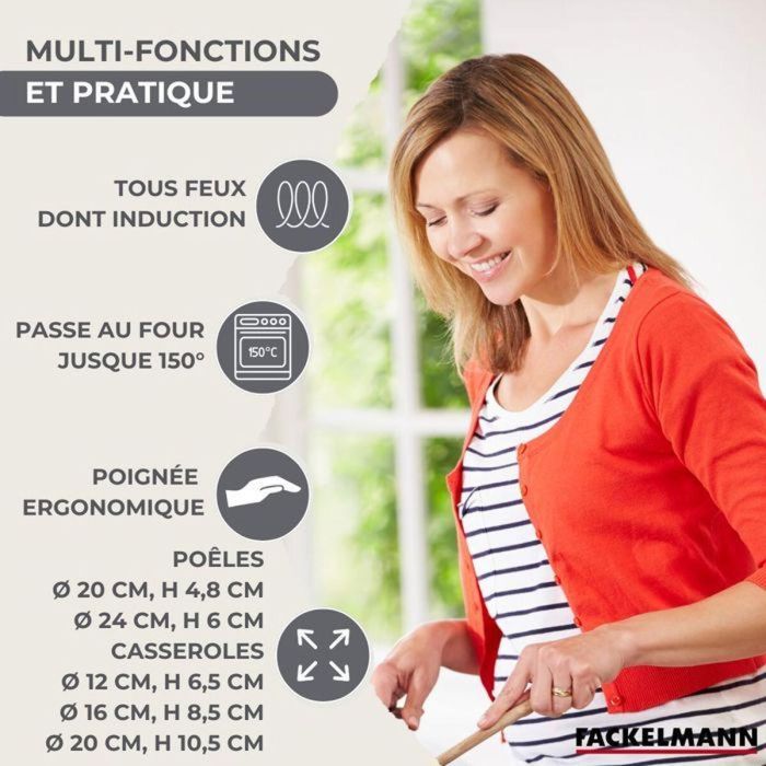 Batería de Cocina Fackelmann 4 Batería de Cocina Fackelmann 4