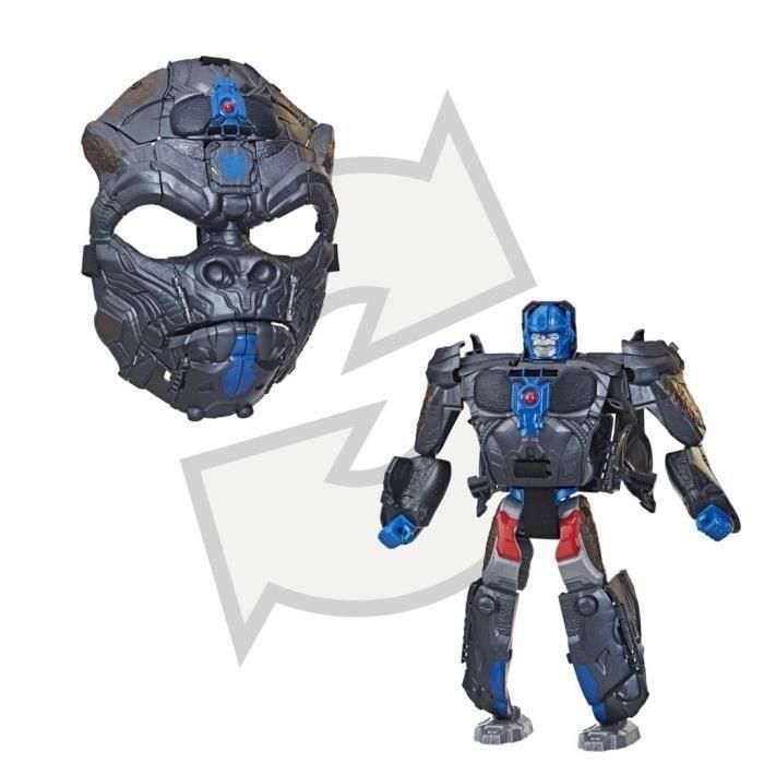 Optimus Primal 2 en 1 Máscara convertible con modo de figurita de 22.5 cm, de 6 años, Transformers: Rise of the Beasts 1