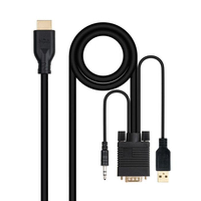 Cable VGA NANOCABLE 10.15.4612 1,8 m Negro 3