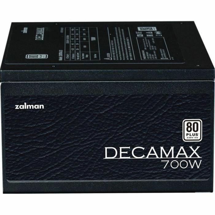 Zalman ZAL1734742223994 Fuente de Alimentación PC DecaMax 700W 80Plus No Modular Ventilador 120mm Negro Zalman ZAL1734742223994 Fuente de Alimentación PC DecaMax 700W 80Plus No Modular Ventilador 120mm Negro