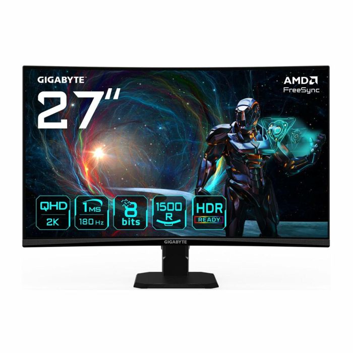 Monitor Gaming Gigabyte GS27QCA EK Quad HD 27" 9 Monitor Gaming Gigabyte GS27QCA EK Quad HD 27" 9