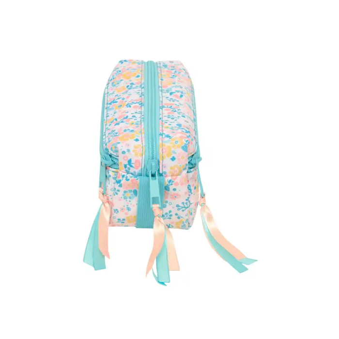 Safta Bolso Escolar Portatodo Triple Moos Fiori, Estuche Reciclado con Tres Cremalleras, 85x220x60 mm 2