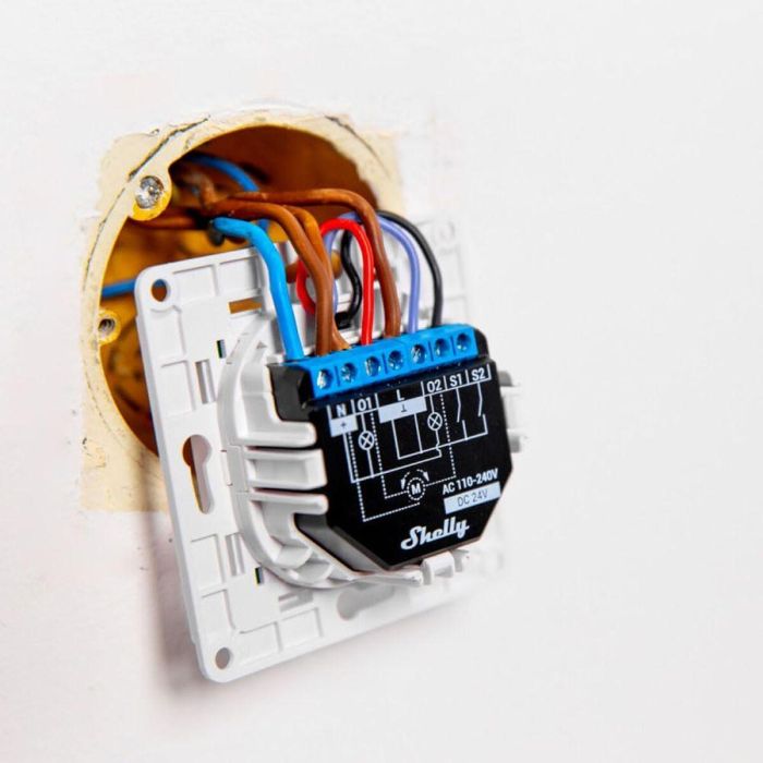 Shelly WS1 WHITE Wandtaster Interruptor de Pared Blanco 3