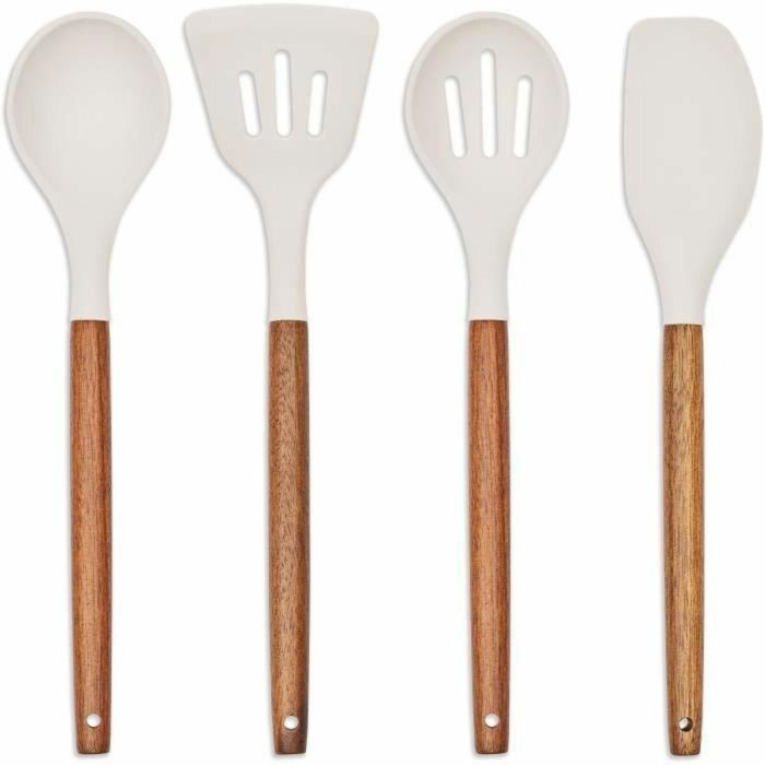 Set de Utensilios para Cocina Livoo MES153G Blanco 5 Piezas (4 Unidades) 4 Set de Utensilios para Cocina Livoo MES153G Blanco 5 Piezas (4 Unidades) 4