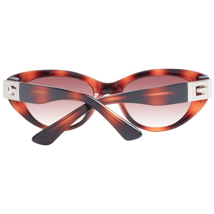 GUESS GU7849 53F Gafas de Sol Ovaladas para Mujer de Acetato, Montura Blonde Havana, Lente Marrón Degradado 51mm 2