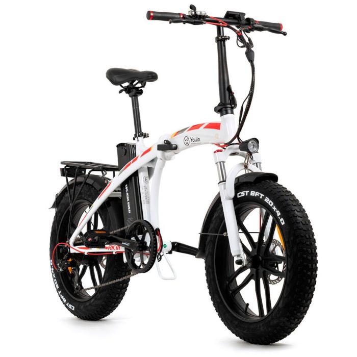 Bicicleta Eléctrica Youin BK1600W DUBAI Blanco 250 W 10000 mAh 20"