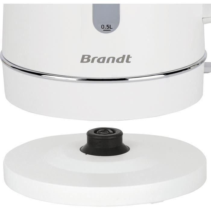 Hervidor - BRANDT - BO1702W - 1,7 L - Base 360° - Blanco 1