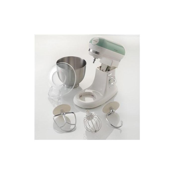 Ariete 1588/04 Robot de Cocina Vintage Verde con Bol de Acero Inoxidable, 10 Velocidades y Función Pulse 4 Ariete 1588/04 Robot de Cocina Vintage Verde con Bol de Acero Inoxidable, 10 Velocidades y Función Pulse 4