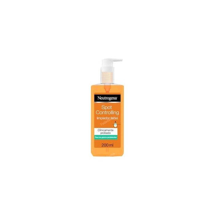 Neutrogena Granitos Persistentes Gel Limpiador Facial Diario con Ácido Salicílico para Piel Acnéica Oil-Free 200 ml