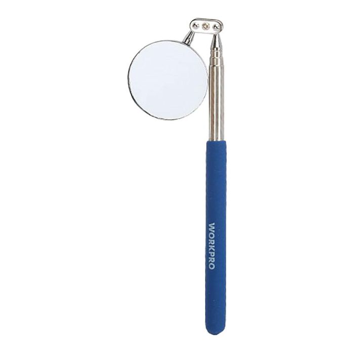 Workpro Espejo de Inspección Telescópico, Articulado 360°, Acero Inoxidable, Ø5.5cm Extensible 720mm 1