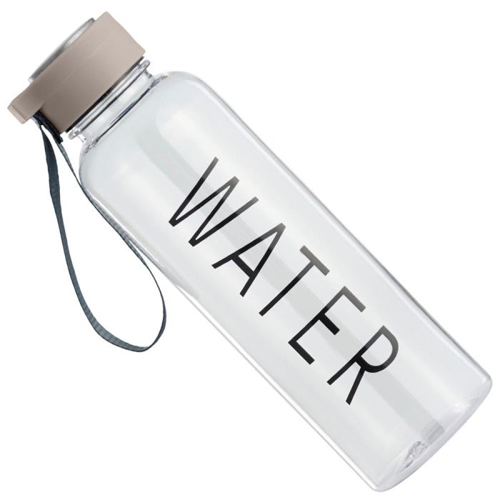 Day Botella de Agua 500 ml Con Correa, Tapón Coloreado Surtido, Texto "Water", Libre de BPA y Lavavajillas 4 Day Botella de Agua 500 ml Con Correa, Tapón Coloreado Surtido, Texto "Water", Libre de BPA y Lavavajillas 4
