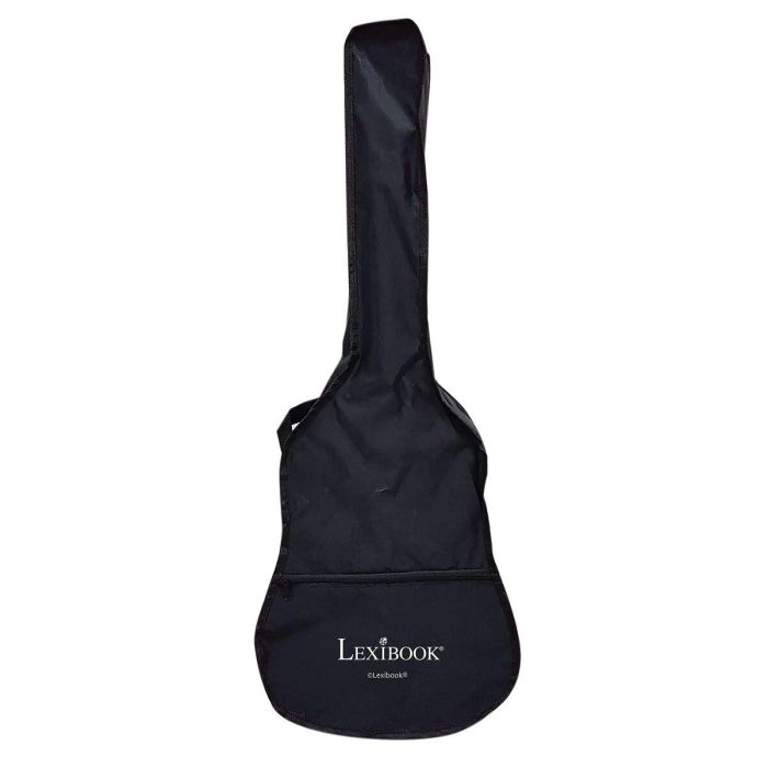 Lexibook Guitarra acústica de madera 91 cm con 6 cuerdas de nailon, bolsa de transporte, púa, correa y método de aprendizaje 15