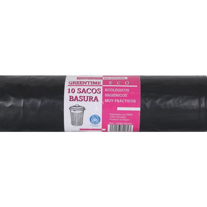 10 Sacos de Basura Greentime Eco 85x105 cm, 100L (18 Unidades) 1 10 Sacos de Basura Greentime Eco 85x105 cm, 100L (18 Unidades) 1