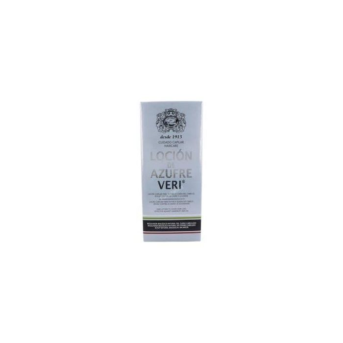 Azufre Veri Loción Anticaída para Cabello y Cuero Cabelludo Graso con Caspa - Combate la Caída, Regula el Sebo 400 ml