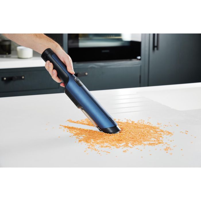 Shark Aspirador de mano WV270EU, Secar, HEPA, Sin bolsa, Azul, Batería, 15 min 15