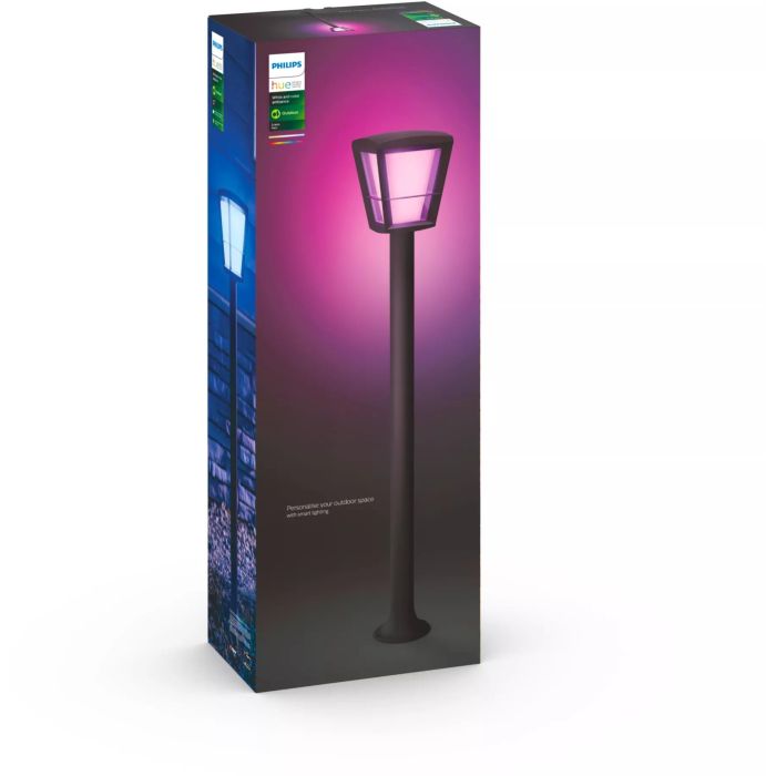 Philips HUE Econic LED Wegeleuchte. schwarz 2 Philips HUE Econic LED Wegeleuchte. schwarz 2