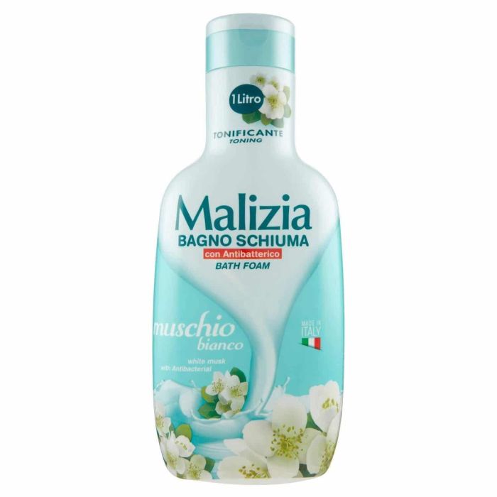 Malizia Espuma de Baño White Musk Antibacterial para Mujer 1000 ml