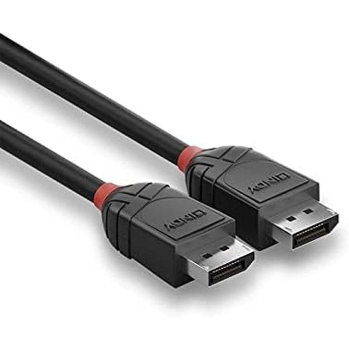 Lindy Cable DisplayPort 1.2 Black Line 2m | Soporte UHD 4K 4096x2160@60Hz | Audio 32 Canales | Contactos Oro 24K | Blindaje Triple 5 Lindy Cable DisplayPort 1.2 Black Line 2m | Soporte UHD 4K 4096x2160@60Hz | Audio 32 Canales | Contactos Oro 24K | Blindaje Triple 5