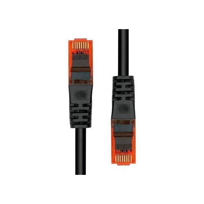 ProXtend Cable Ethernet CAT6 U/UTP CCA PVC 7m Negro - AWG 26, Refuerzo Duradero y Protección de Cierre 1