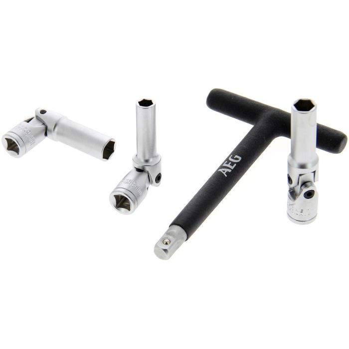 Llave de Bujías Incandescentes Diésel con 3 Enchufes Cardán (8, 10, 12 mm), Mango en T y Acero Inoxidable de Alta Calidad 5 Llave de Bujías Incandescentes Diésel con 3 Enchufes Cardán (8, 10, 12 mm), Mango en T y Acero Inoxidable de Alta Calidad 5