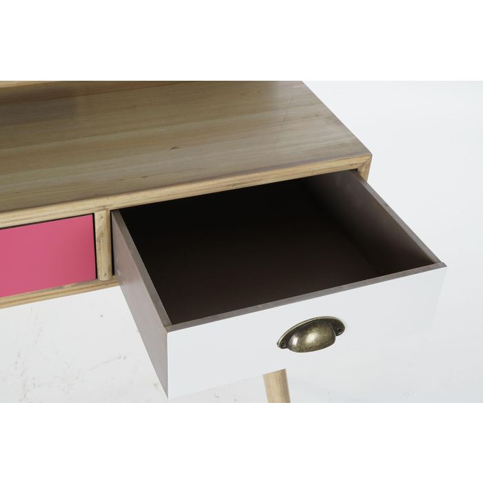 DKD Home Decor Escritorio Scandi Natural Blanco 120 x 50 x 98.5 cm 3